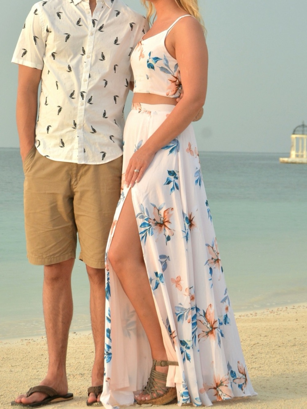 Lulus | Barefoot at the beach two piece maxi dress